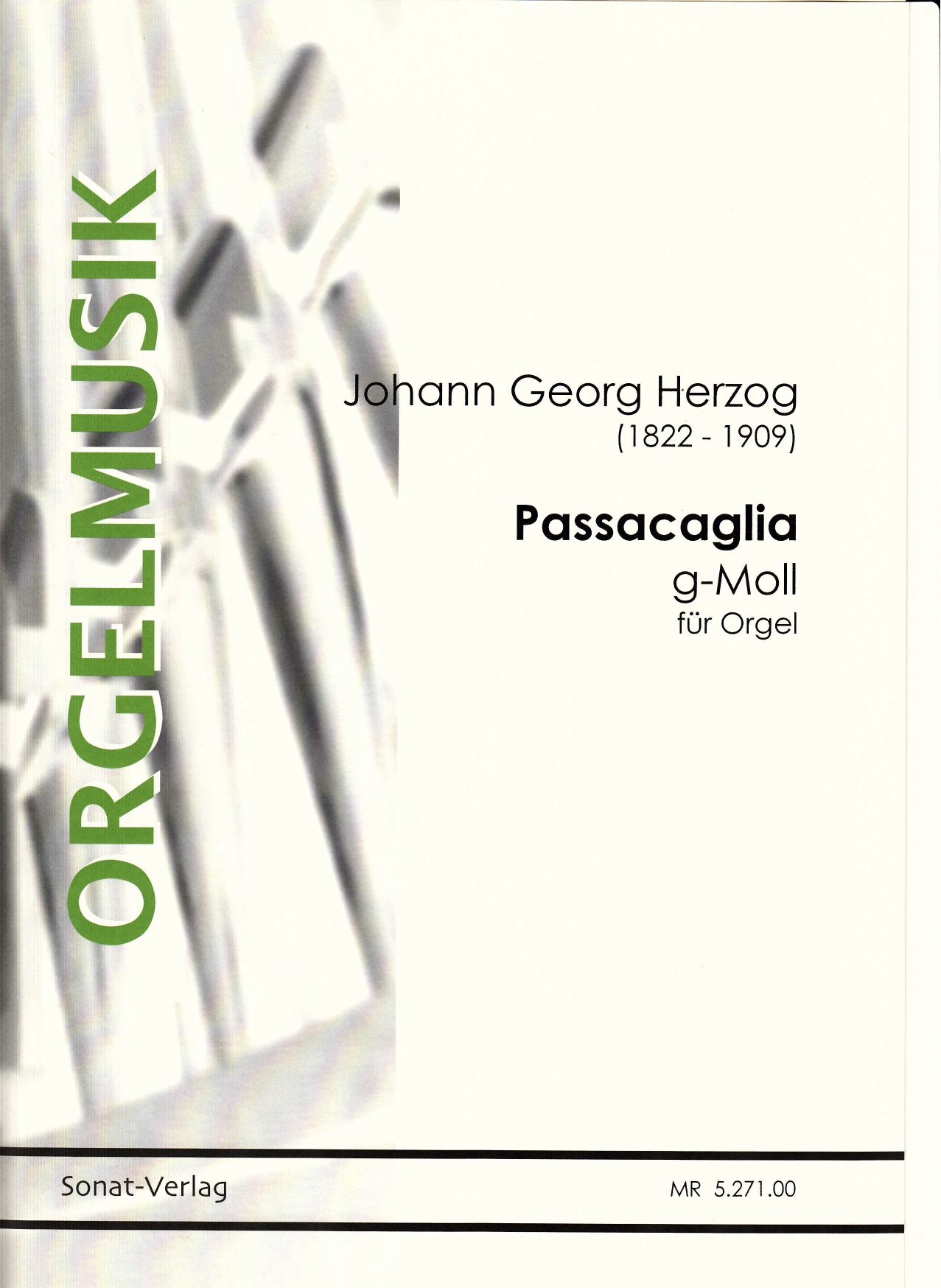 Herzog. Joh. G. (1822-1909): Passacaglia g-Moll
